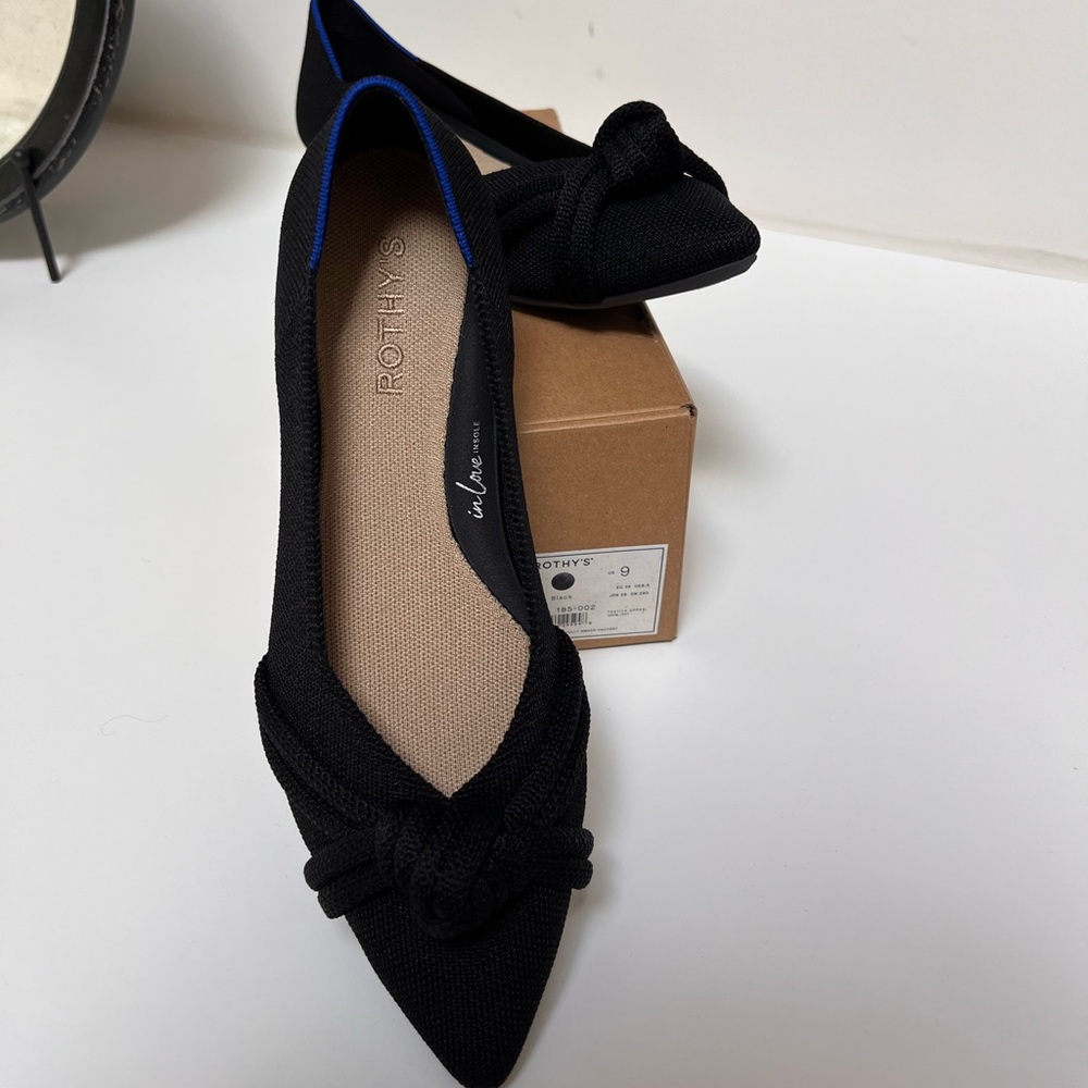 Rothy's The Knot Point II Black Flats